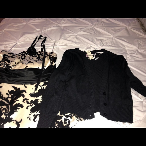 WHBM Silk top & Sweater - Picture 6 of 8